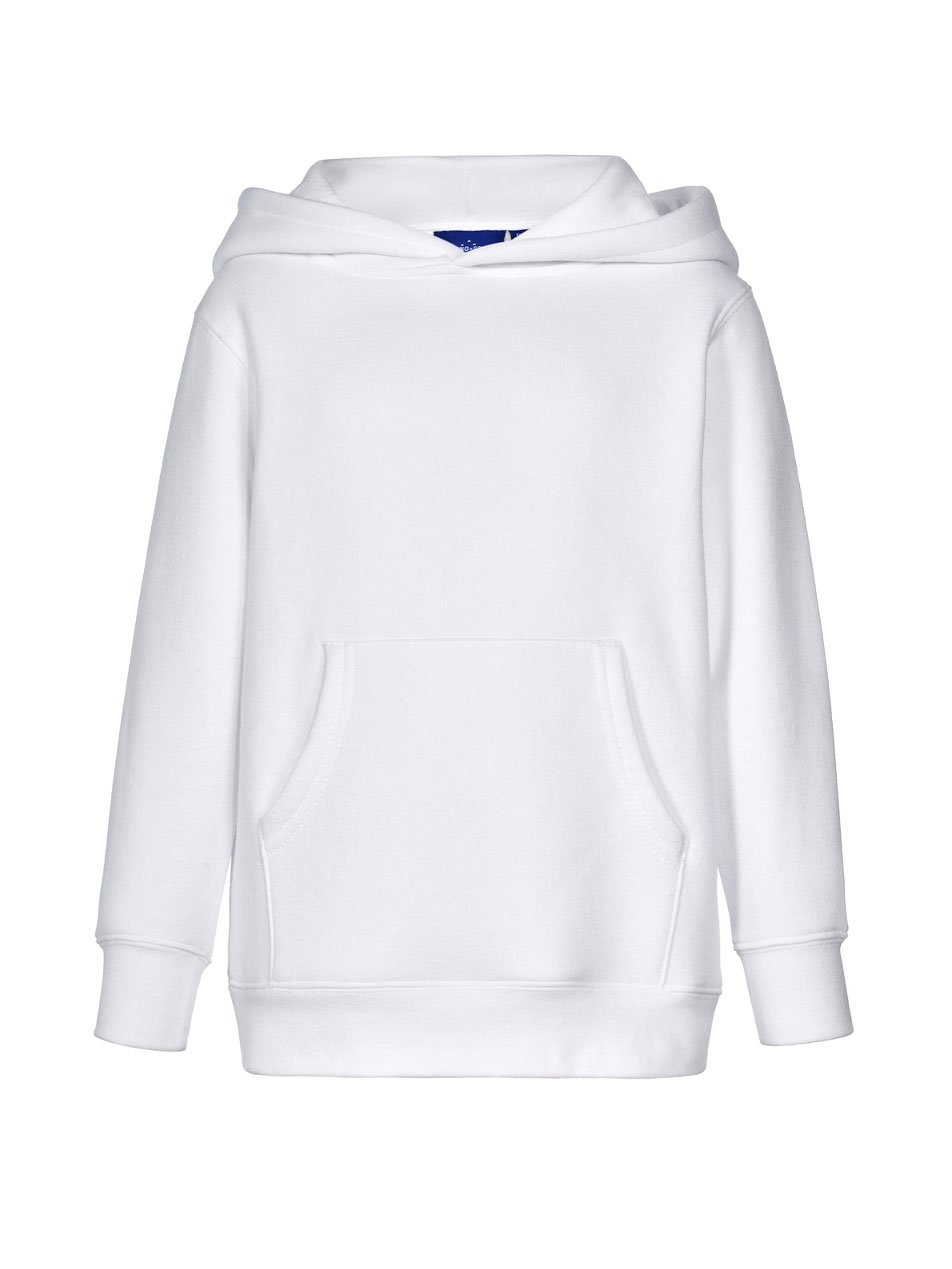 Kids Fleece Contrast Closed-Front Hoodie