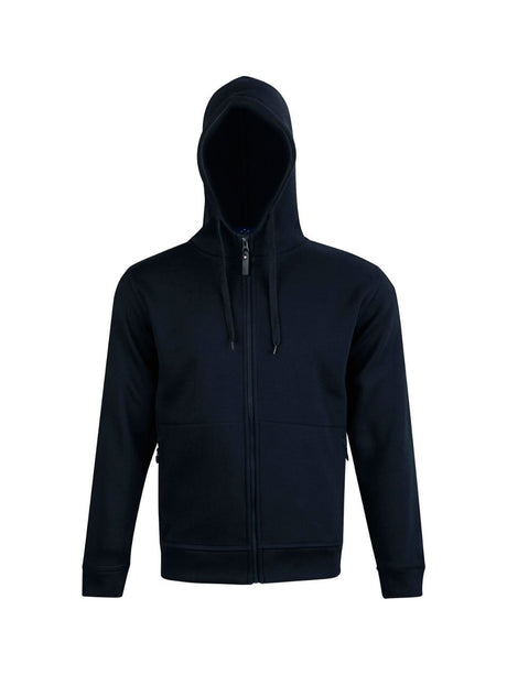 Mens Full Zip Contrast Fleece Hoodie