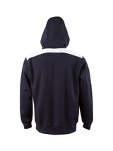 Unisex Fleece Contrast Closed-Front Hoodie