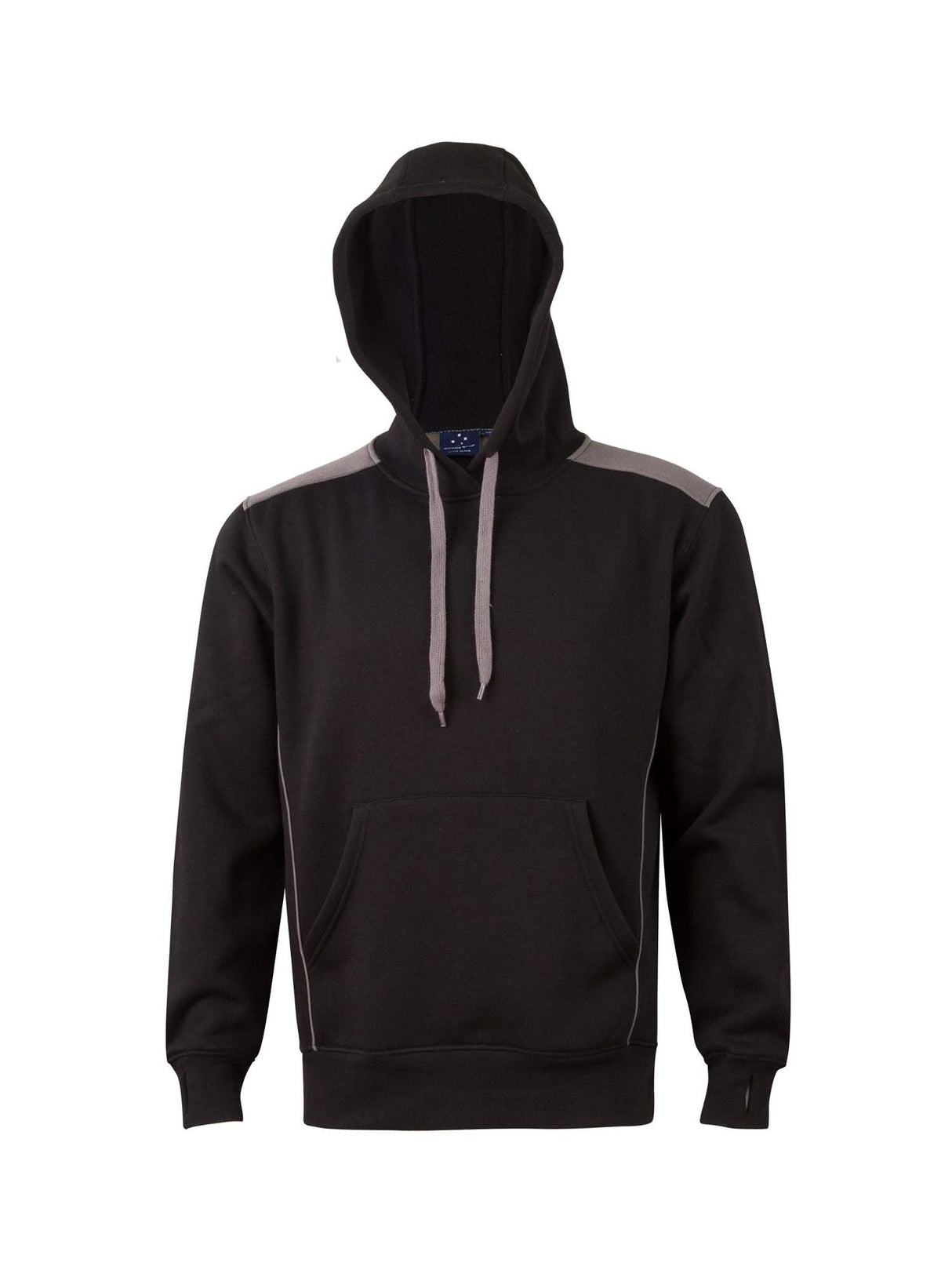 Unisex Fleece Contrast Closed-Front Hoodie