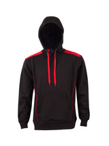 Unisex Fleece Contrast Closed-Front Hoodie