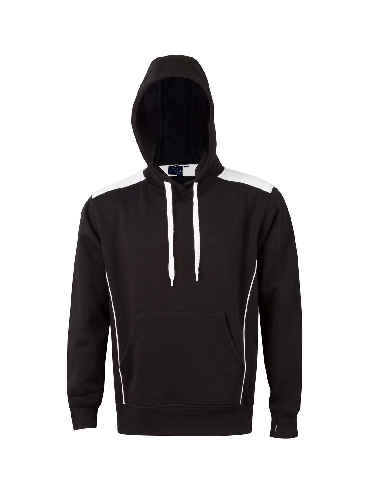 Unisex Fleece Contrast Closed-Front Hoodie