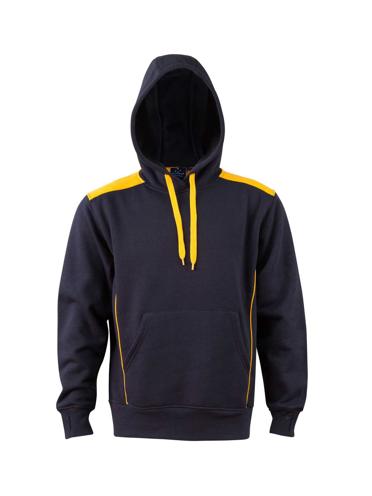 Unisex Fleece Contrast Closed-Front Hoodie