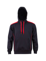 Unisex Fleece Contrast Closed-Front Hoodie