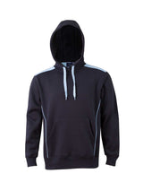 Unisex Fleece Contrast Closed-Front Hoodie