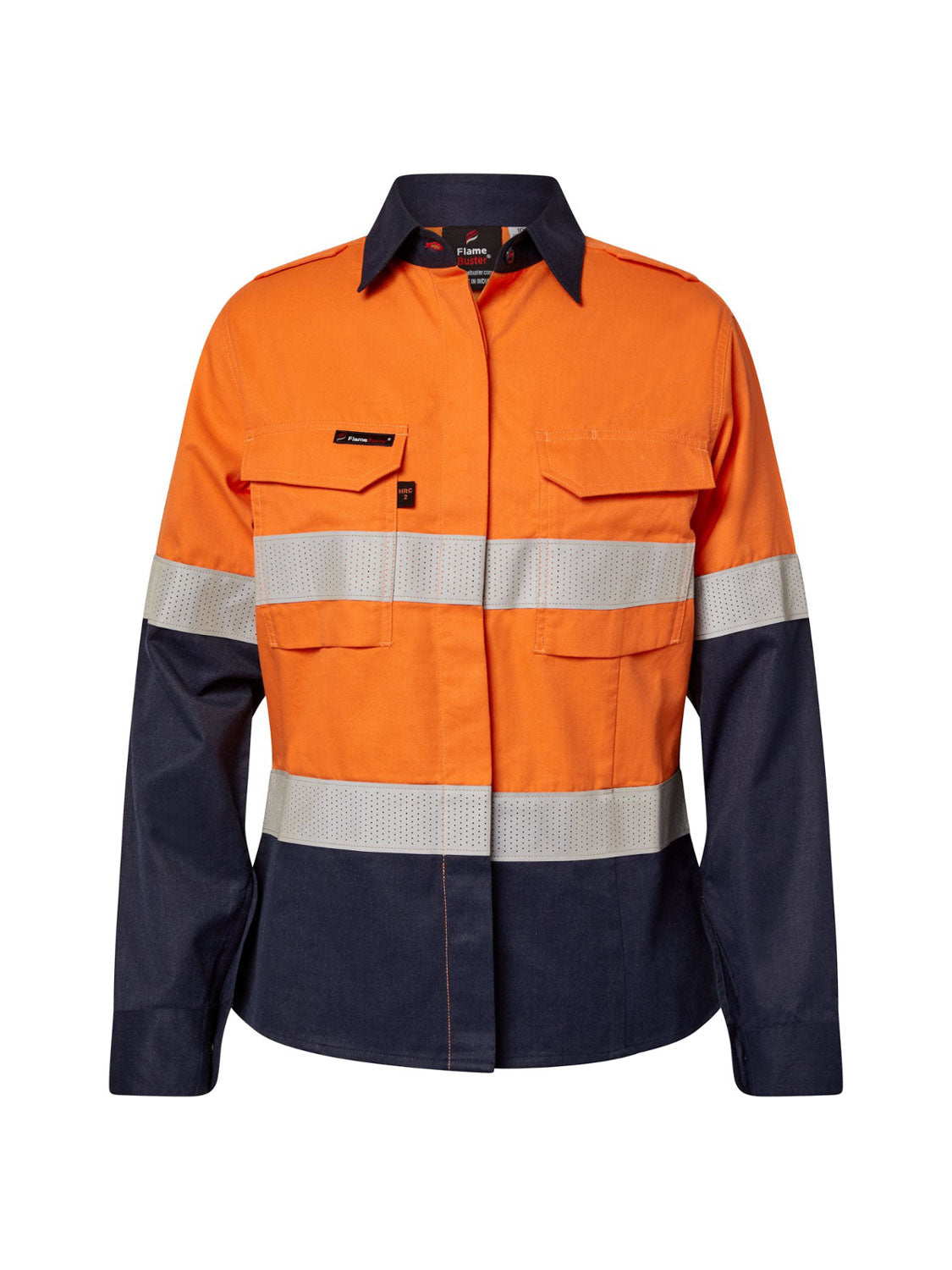 HRC2 Womens Hi Vis Reflective Shirt with Gusset Sleeves