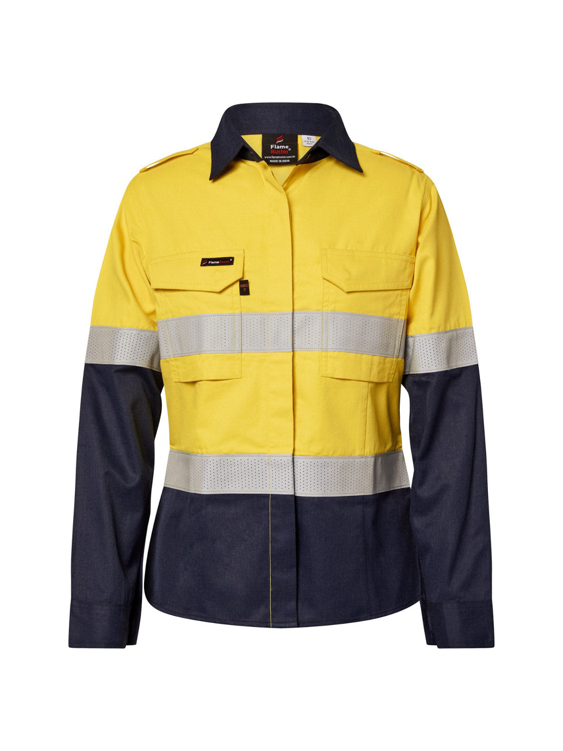 HRC2 Womens Hi Vis Reflective Shirt with Gusset Sleeves