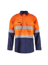 HRC2 Hi Vis Close Front Reflective Shirt with Gusset Sleeves