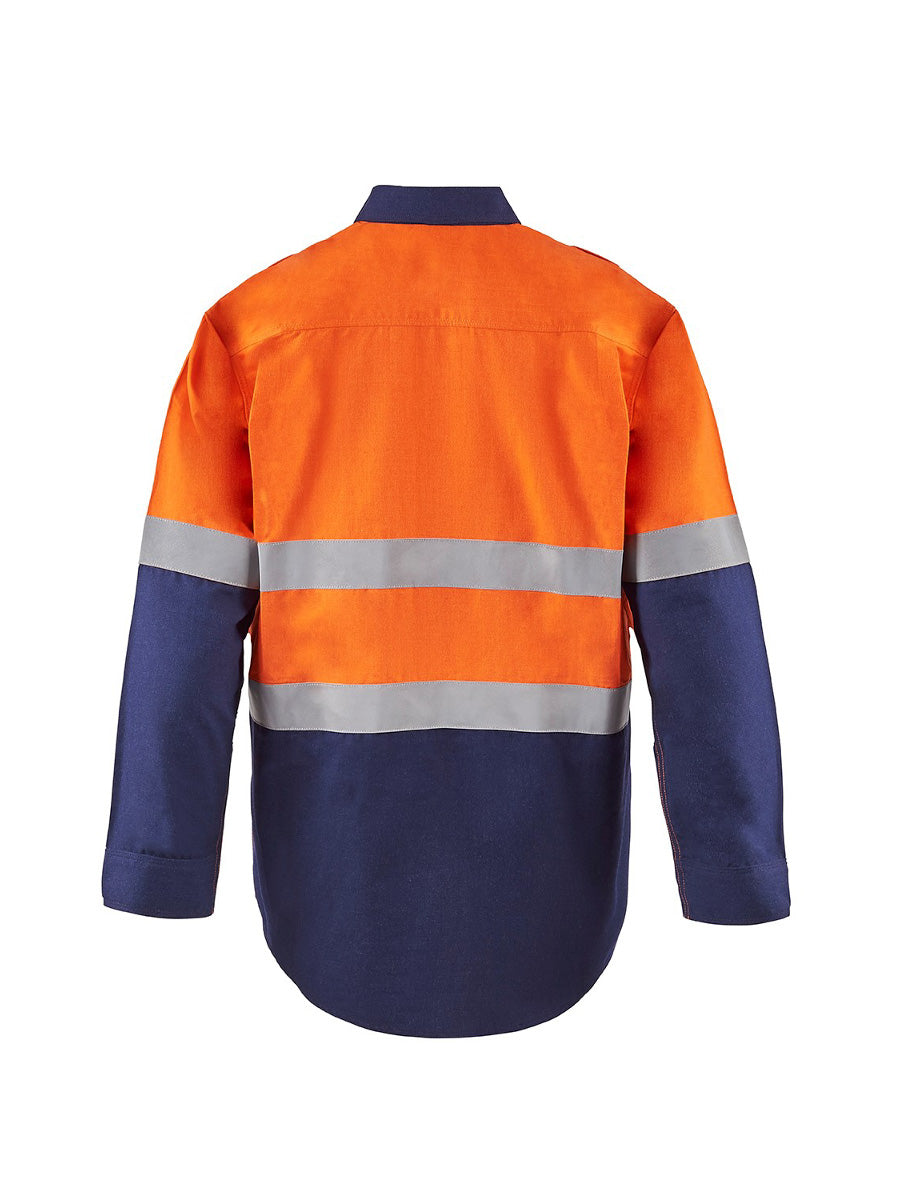 HRC2 Hi Vis Close Front Reflective Shirt with Gusset Sleeves