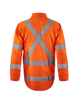 HRC2 Inherent Hi Vis Reflective Shirt with X Pattern and Gusset Sleeves