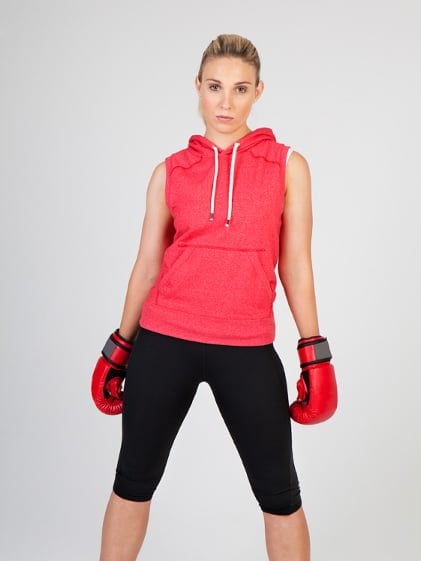 Ladies/ Junior Greatness Heather Sleeveless Hoodie