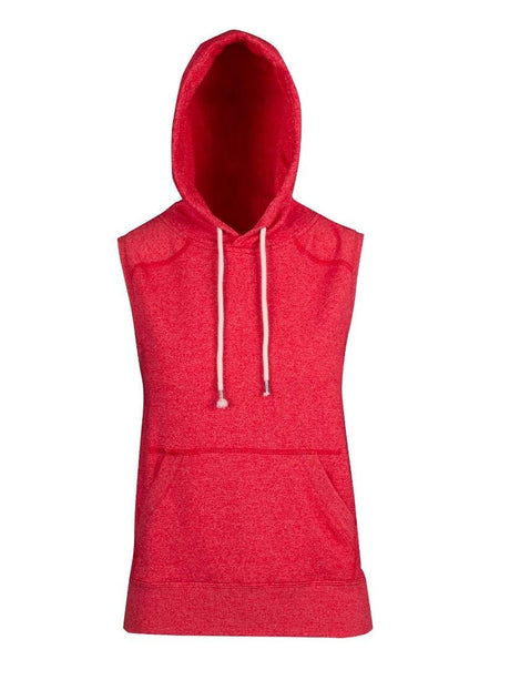 Ladies/ Junior Greatness Heather Sleeveless Hoodie