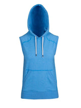 Ladies/ Junior Greatness Heather Sleeveless Hoodie