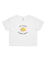 My Tummy Always Hurts - Womens Premium Crop Top