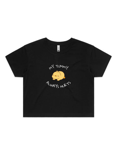 My Tummy Always Hurts - Womens Premium Crop Top