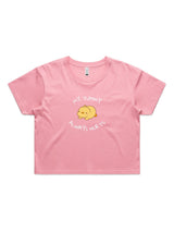 My Tummy Always Hurts - Womens Premium Crop Top