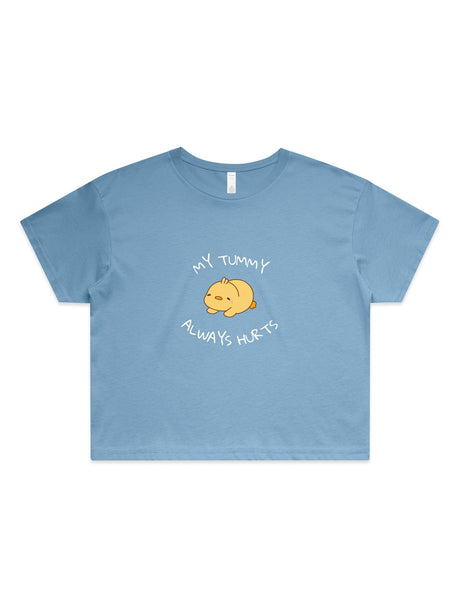 My Tummy Always Hurts - Womens Premium Crop Top