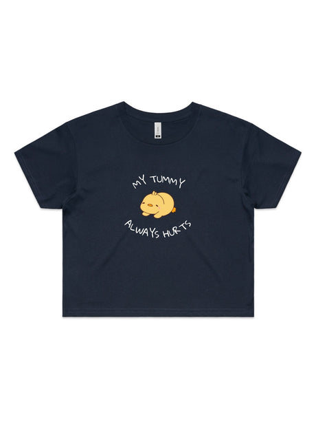 My Tummy Always Hurts - Womens Premium Crop Top