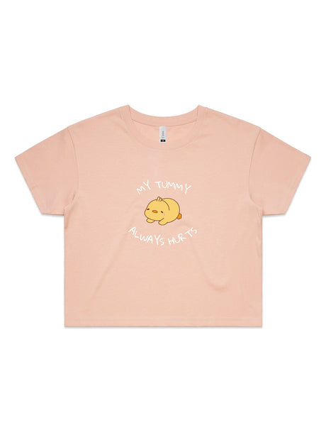 My Tummy Always Hurts - Womens Premium Crop Top