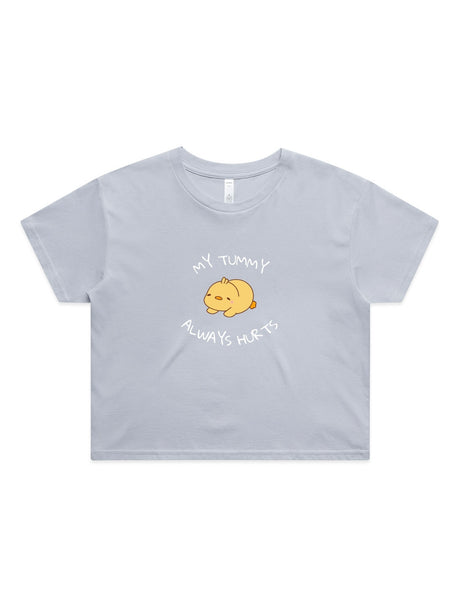 My Tummy Always Hurts - Womens Premium Crop Top