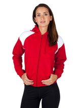 Ladies/ Junior Shoulder Contrast Zip Hoodie