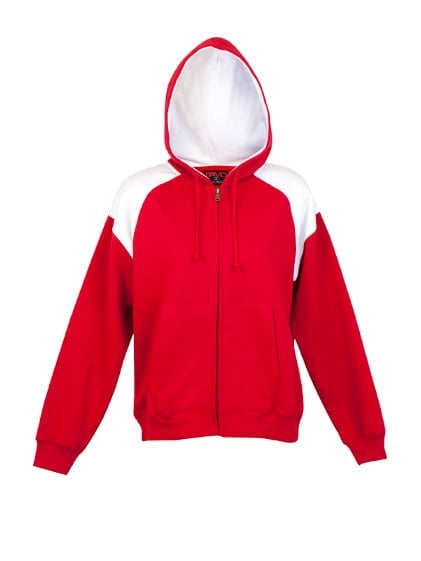 Ladies/ Junior Shoulder Contrast Zip Hoodie