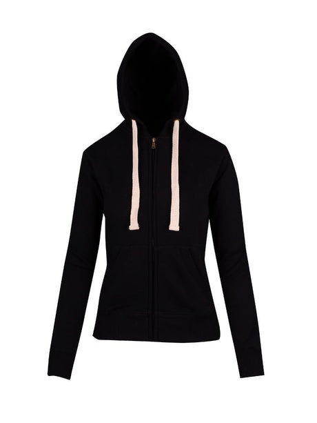 Ladies/ Junior Heavy Zip Fleece Hoodie