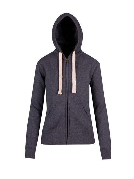 Ladies/ Junior Heavy Zip Fleece Hoodie