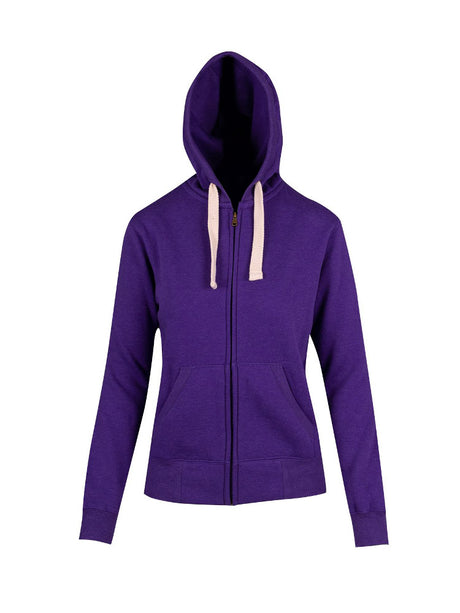 Ladies/ Junior Heavy Zip Fleece Hoodie