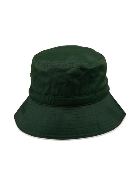 Poly/Cotton Twill Bucket Hat with Sandwich Peak