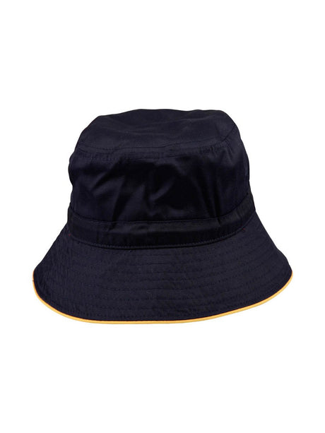 Poly/Cotton Twill Bucket Hat with Sandwich Peak