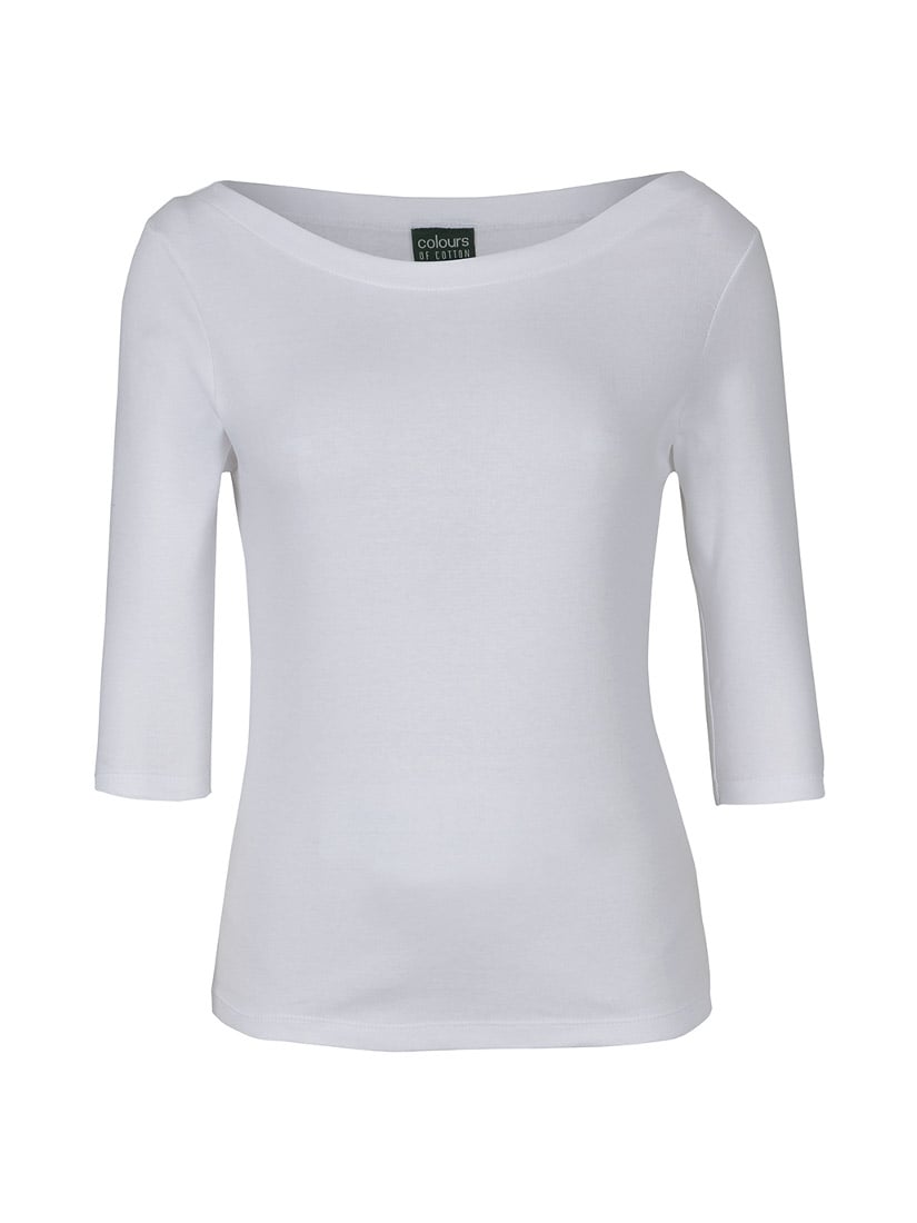 COC Ladies 3/4 Sleeve Boat Neck Tee