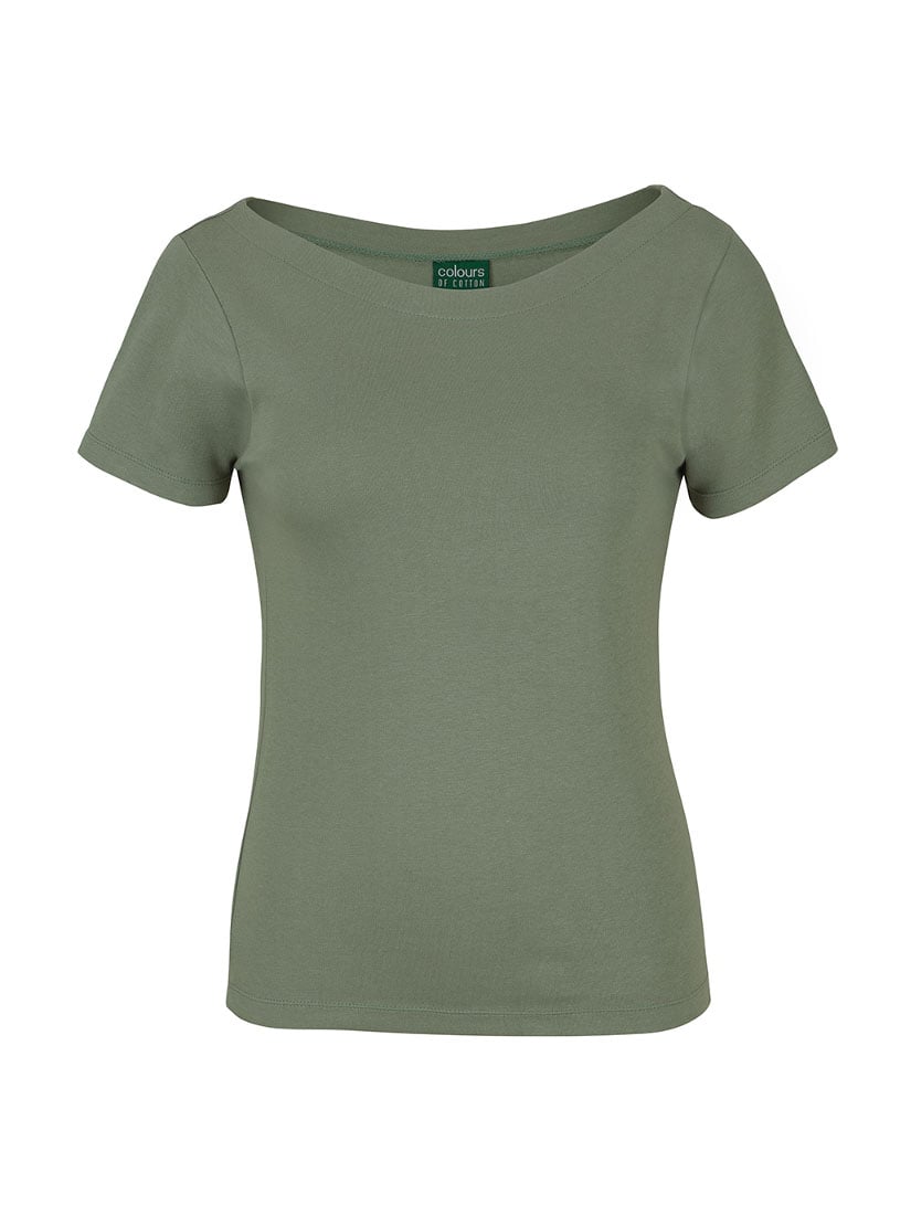 COC Ladies Short Sleeve Boat Neck Tee