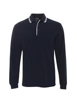 Long Sleeve Contrast Polo