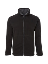 JB's Wear - Black full-zip fleece jacket with a sherpa-lined collar.