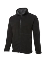 JB's Wear - Black fleece jacket with a sherpa-lined collar and zipper.