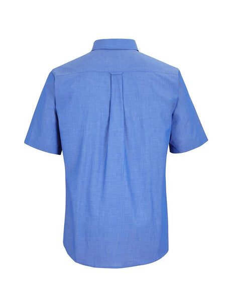 Short Sleeve Indigo Chambray Shirt