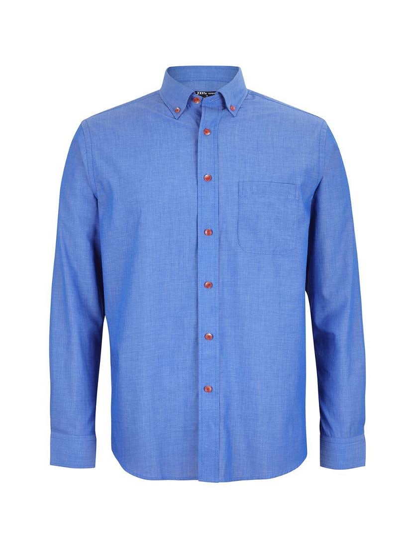 Long Sleeve Indigo Chambray Shirt