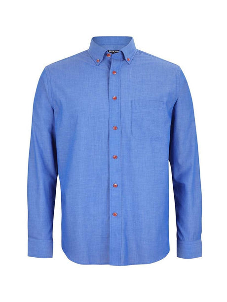 Long Sleeve Indigo Chambray Shirt