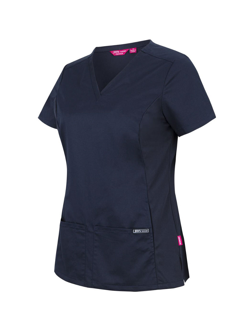 Ladies Premium Stretch Panel Scrub Top