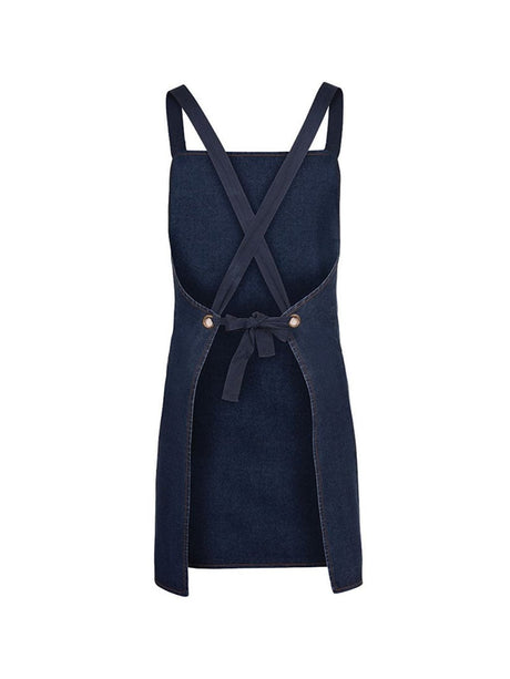 Cross Back Denim Apron (Without Straps)