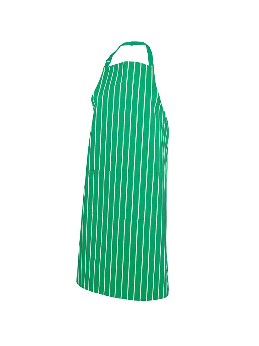 Bib Striped Apron With Pocket