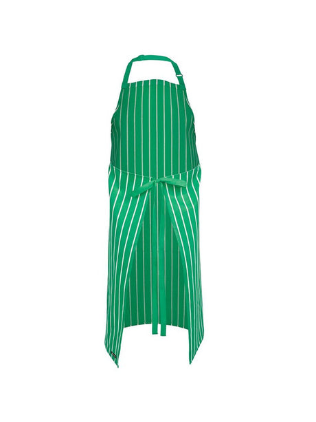 Bib Striped Apron With Pocket