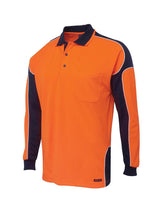 Hi Vis Long Sleeve Arm Panel Polo