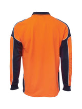 Hi Vis Long Sleeve Arm Panel Polo