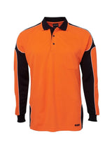 Hi Vis Long Sleeve Arm Panel Polo