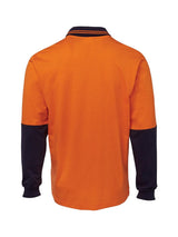 Hi Vis Long Sleeve Cotton Polo