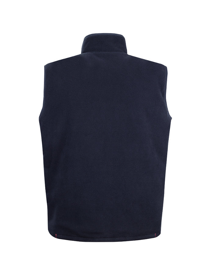 JB's Wear - Navy blue reversible vest with a stand-up collar.