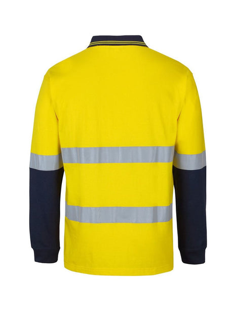 Hi Vis D+N Long Sleeve Cotton Polo