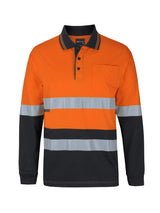 Hi Vis D+N Long Sleeve Cotton Polo